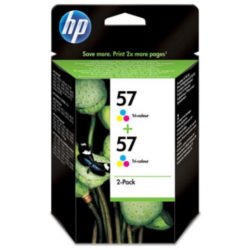 hp 57 Ink Cartridge, Tri-Colour 2 Pack, C9503AE